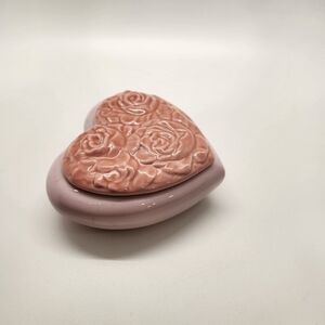 Pink Heart-Shaped Trinket Box Nao by Lladro Porcelain Heart Box with Lid